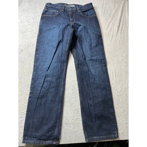 Carhartt Relaxed Fit Mens Dark Wash Denim Jeans 30x32 Workwear very nice - Picture 4 of 4